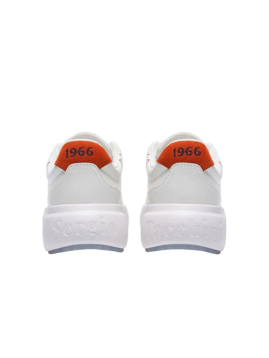 1966 Court Sneaker- White/ Adrenaline Rush