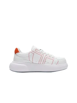 1966 Court Sneaker- White/ Adrenaline Rush