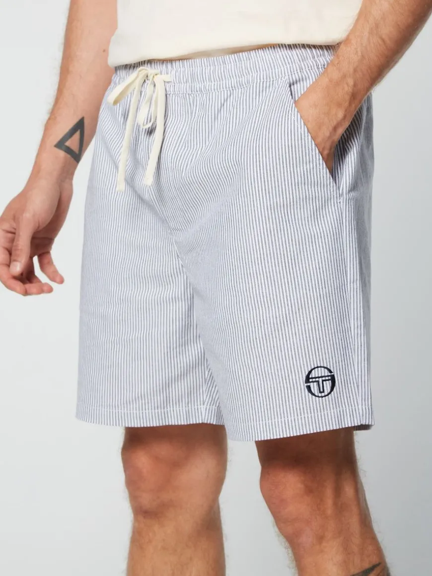 Cosimo Oxford Shorts- Maritime Blue