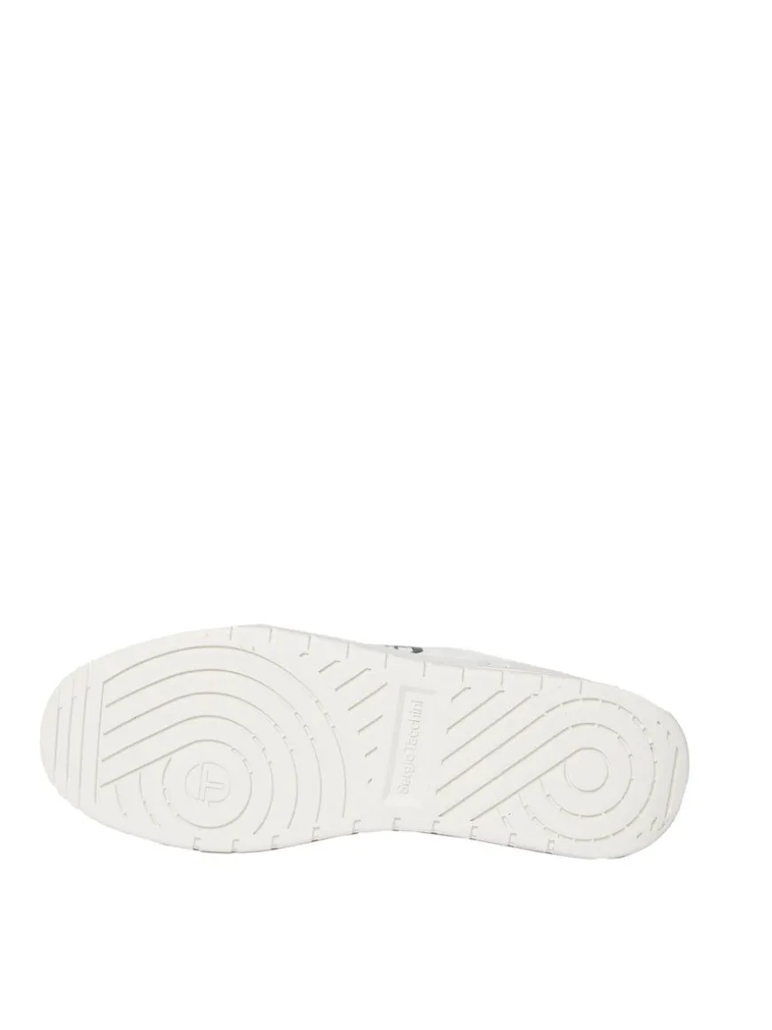Court Classic Mp Sneaker- White/ Antique White/ Maritime Blue