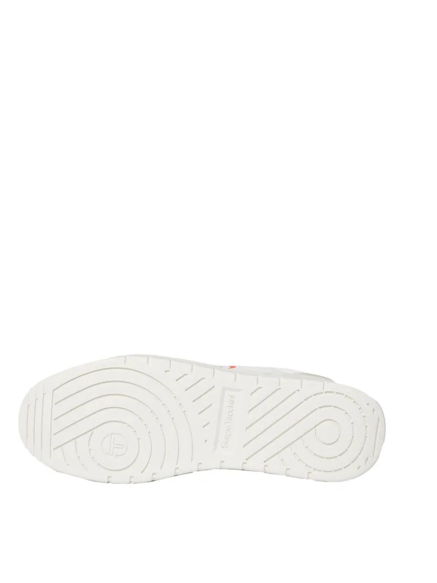 Court Classic Mp Sneaker- White/ Tofu/ Ponciana Red