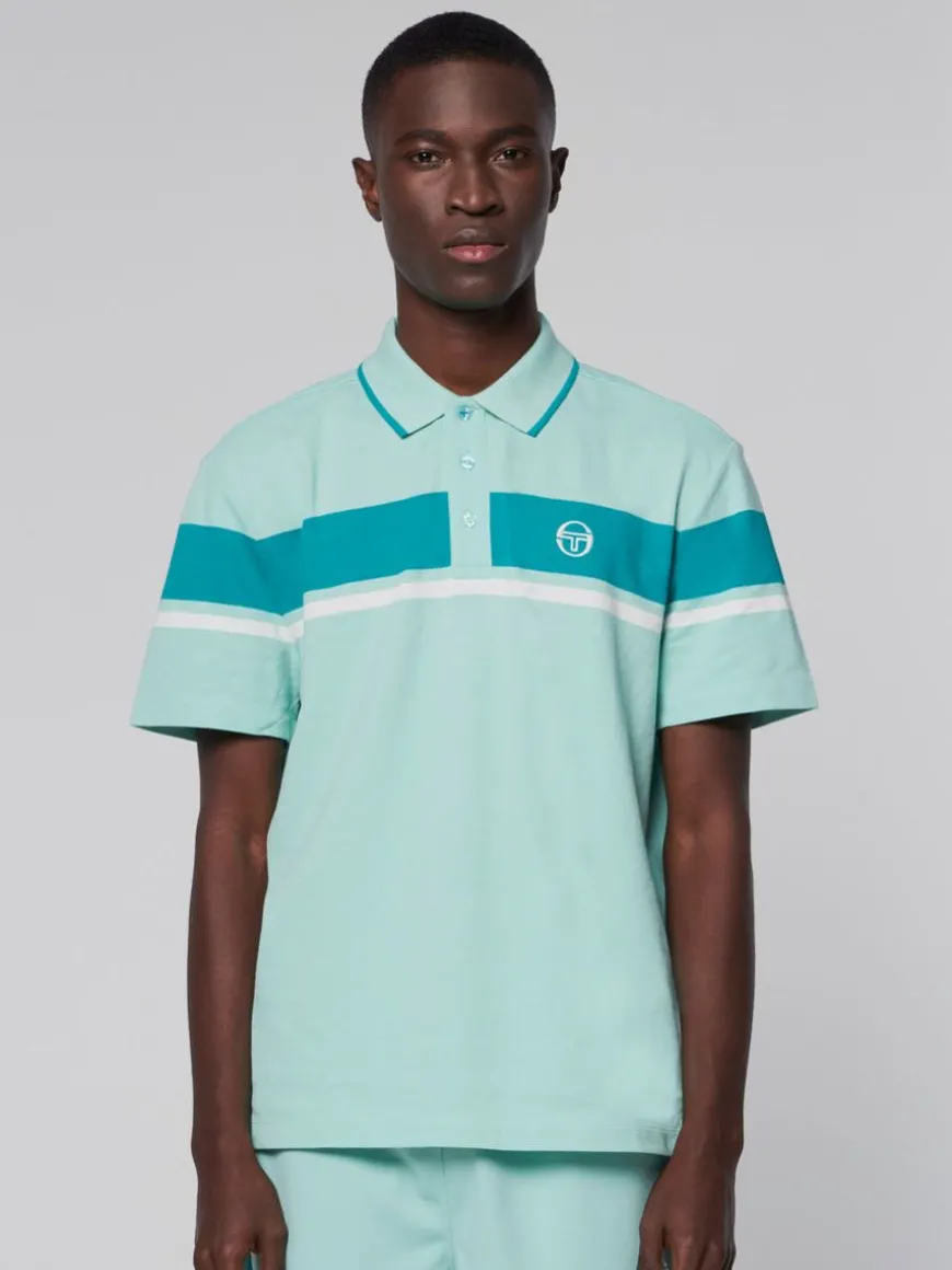 Damarindo Polo- Ocean Wave/ Blue Grass