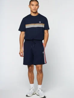 Damarindo Short Archivio- Gardenia/ Maritime Blue