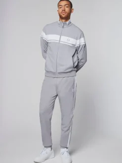 Damarindo Track Jacket- Sleet/ White