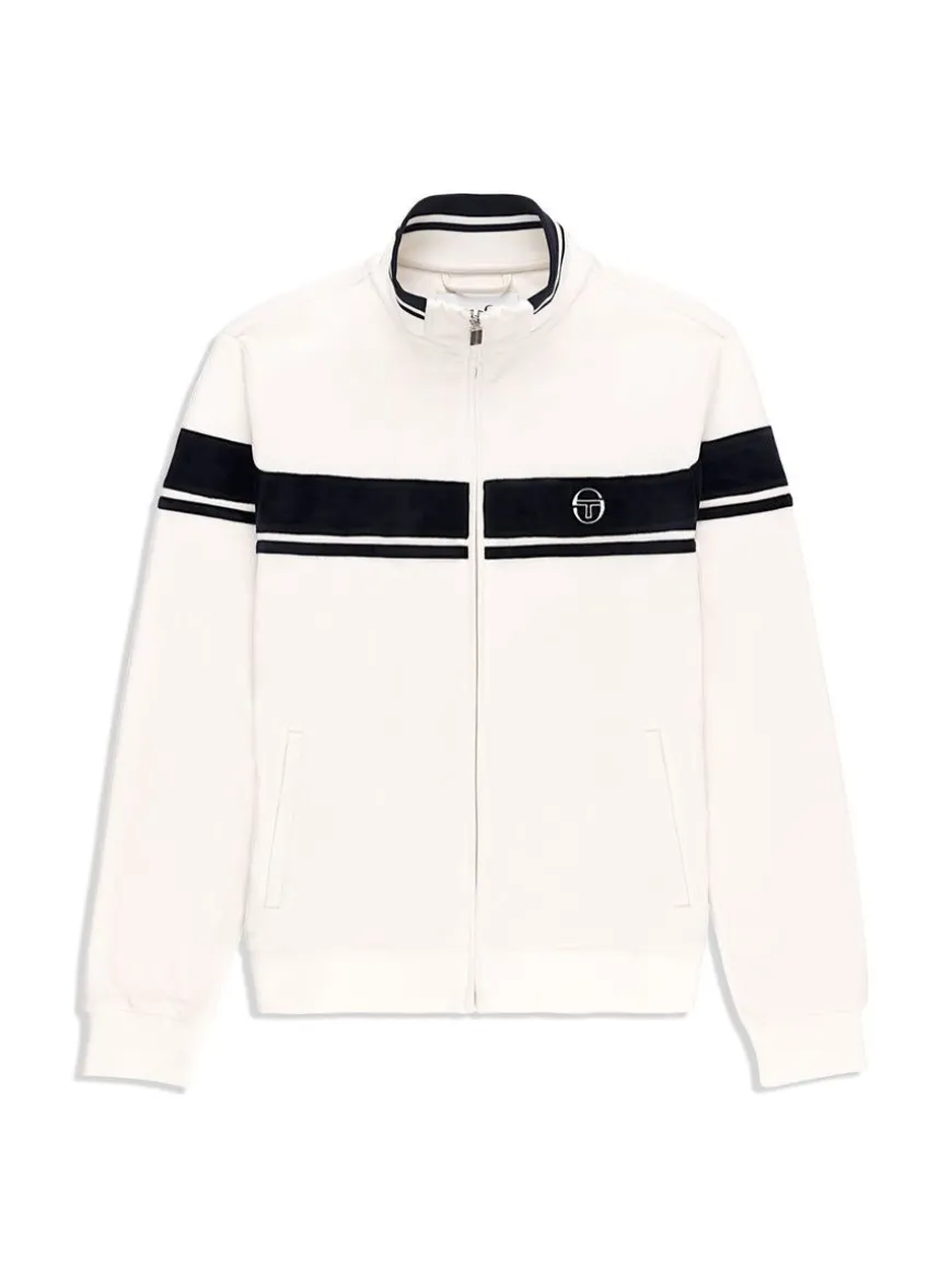 Damarindo Velour Track Jacket- Gardenia