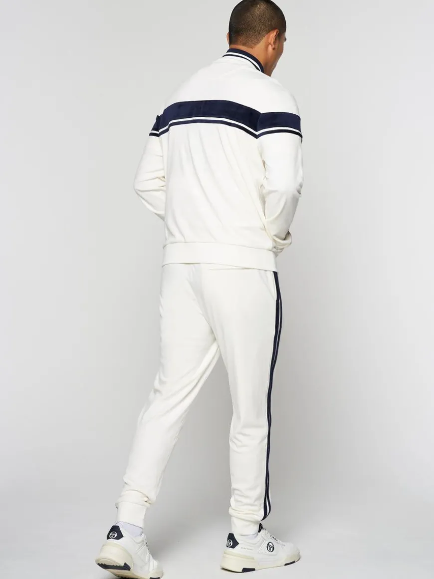 Damarindo Velour Track Jacket- Gardenia