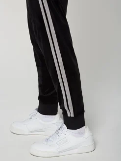 Damarindo Velour Track Pant- Black Beauty