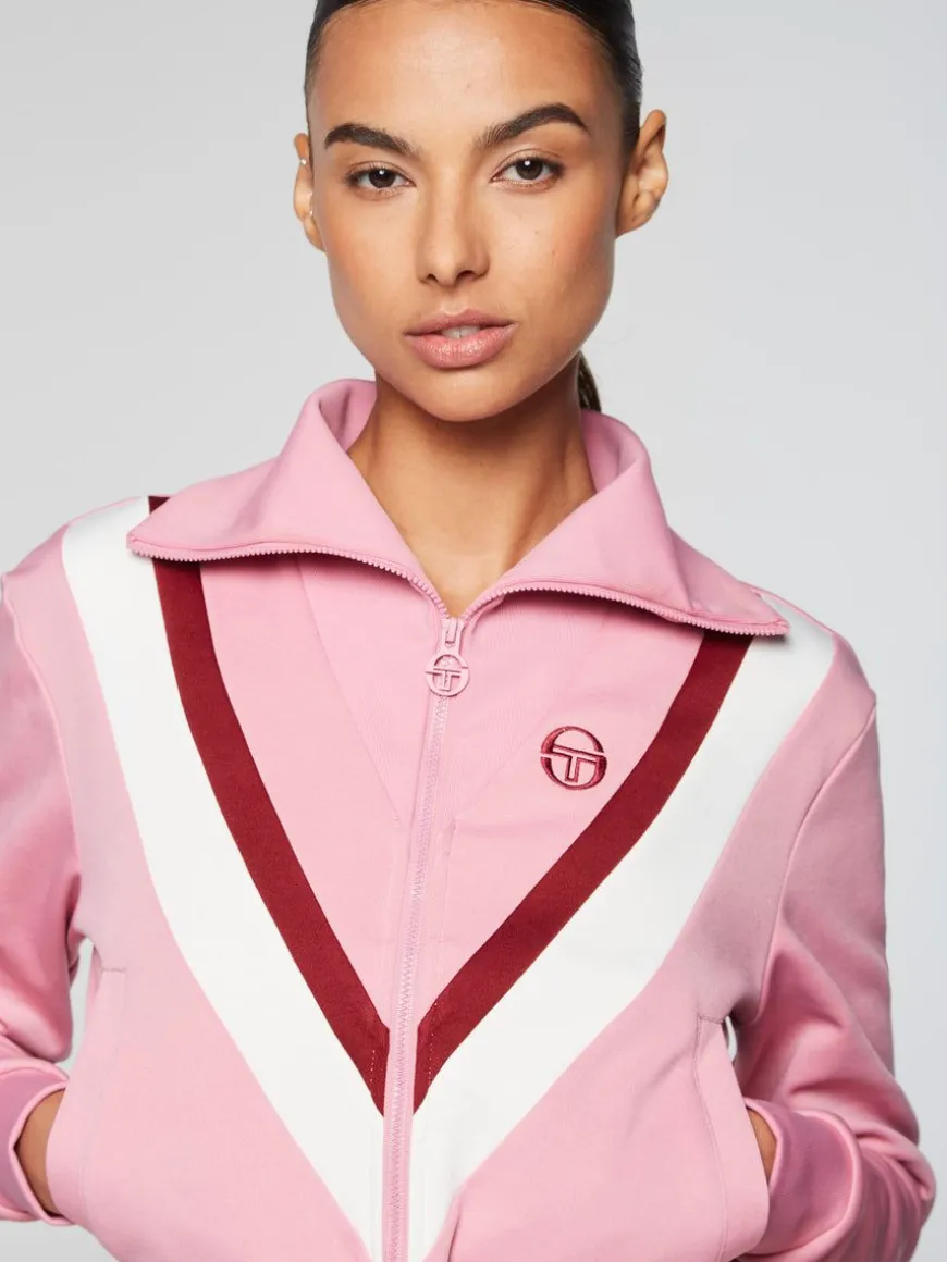 Federica Knit Zip Track Jacket- Polignac