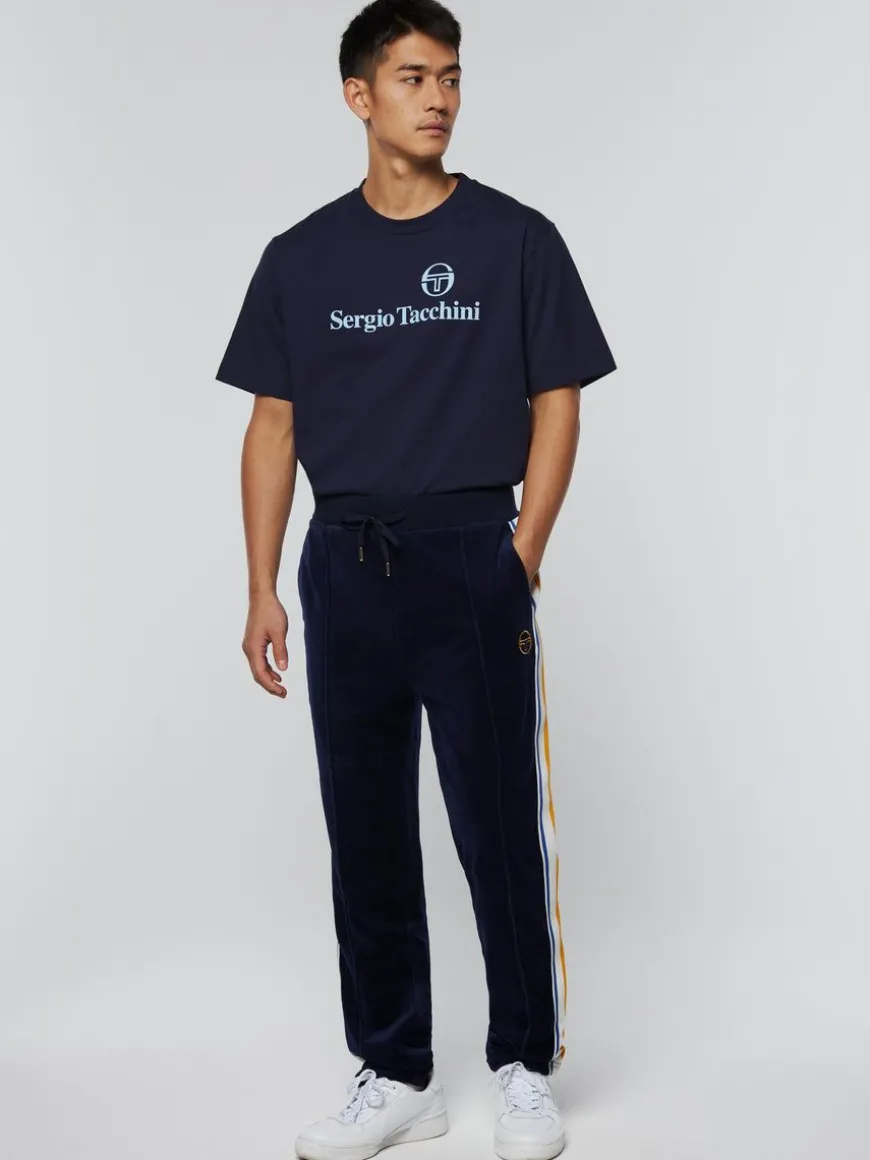 Goran Velour Track Pant Archivio- Maritime Blue