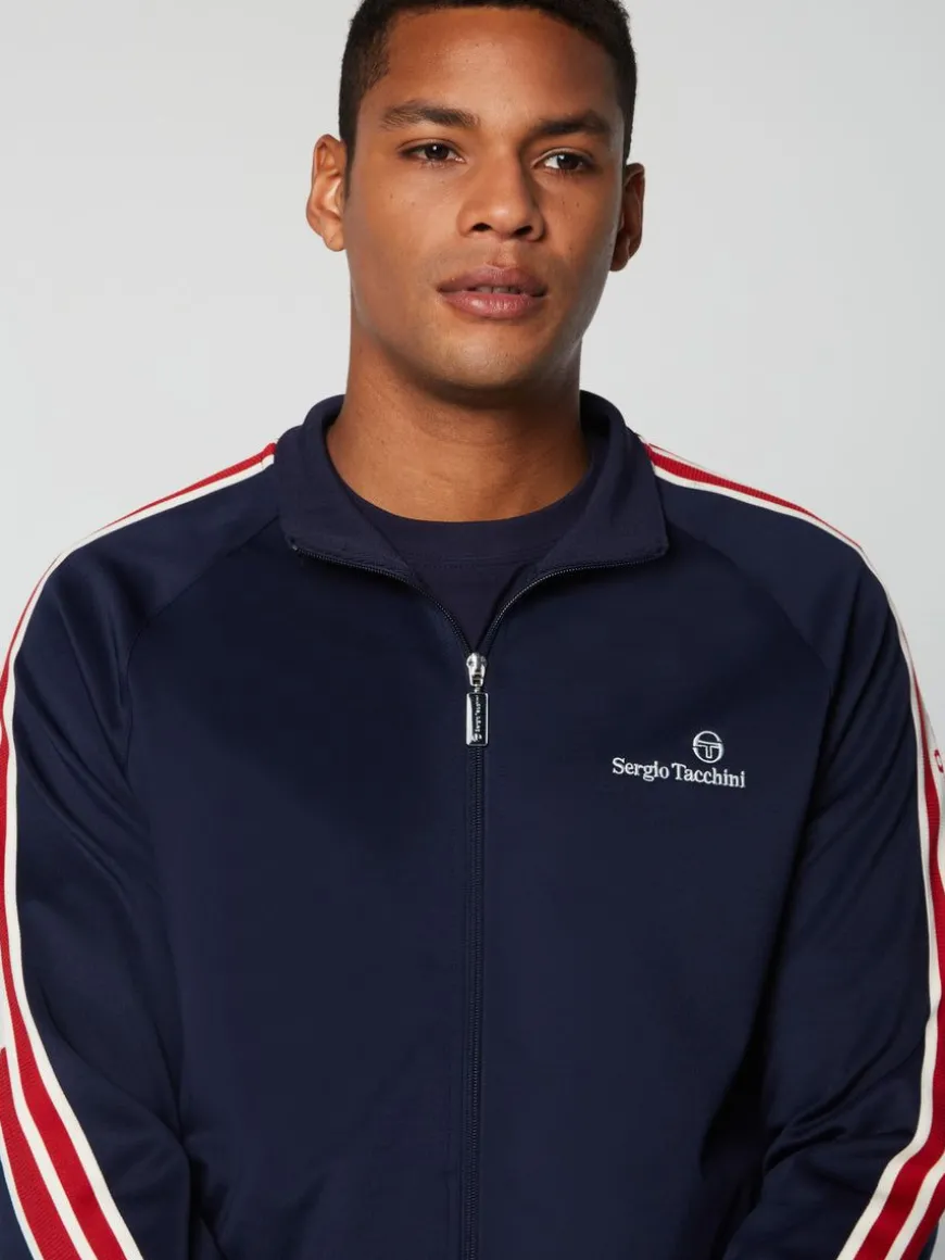 Gromo Tape Track Jacket- Maritime Blue