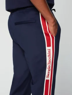 Gromo Tape Track Pant- Maritime Blue