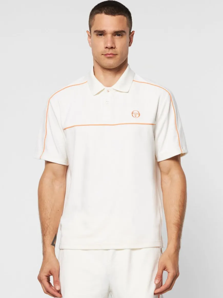 Lioni Velour Polo Archivio- Gardenia