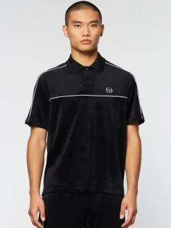 Lioni Velour Polo Archivio- Black Beauty