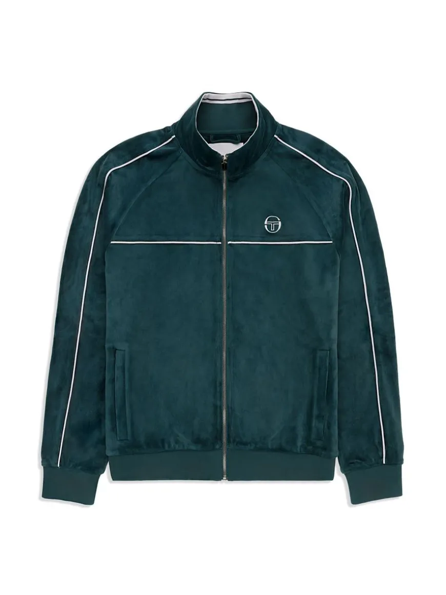 Lioni Velour Track Jacket- Botanical Garden