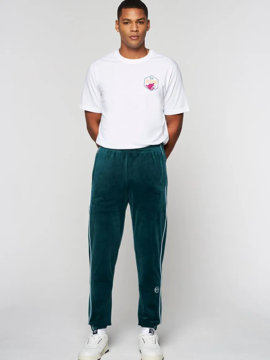 Lioni Velour Track Pant- Botanical Garden