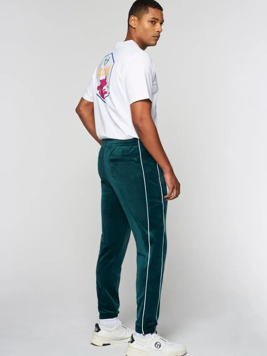 Lioni Velour Track Pant- Botanical Garden