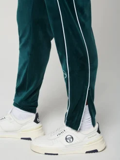 Lioni Velour Track Pant- Botanical Garden