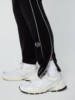 Lioni Velour Track Pant- Black Beauty