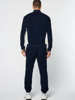 Livata Monogram Track Jacket- Maritime Blue