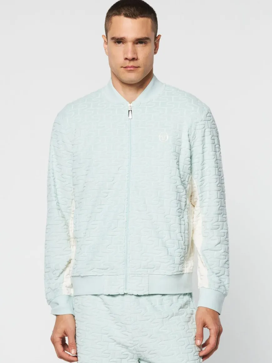 Livata Monogram Track Jacket- Surf Spray