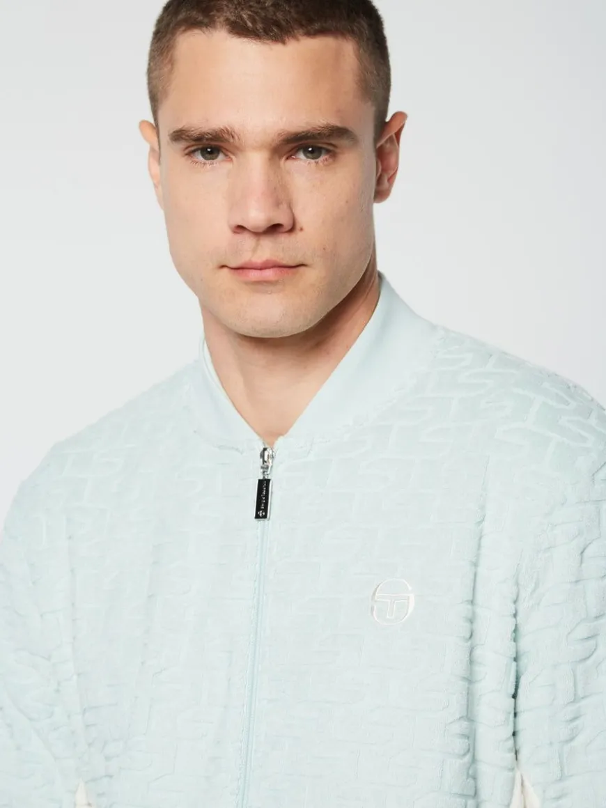 Livata Monogram Track Jacket- Surf Spray
