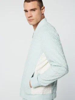 Livata Monogram Track Jacket- Surf Spray