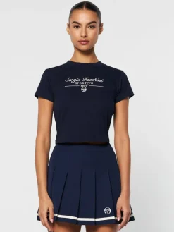 Nicola Graphic T-Shirt- Maritime Blue