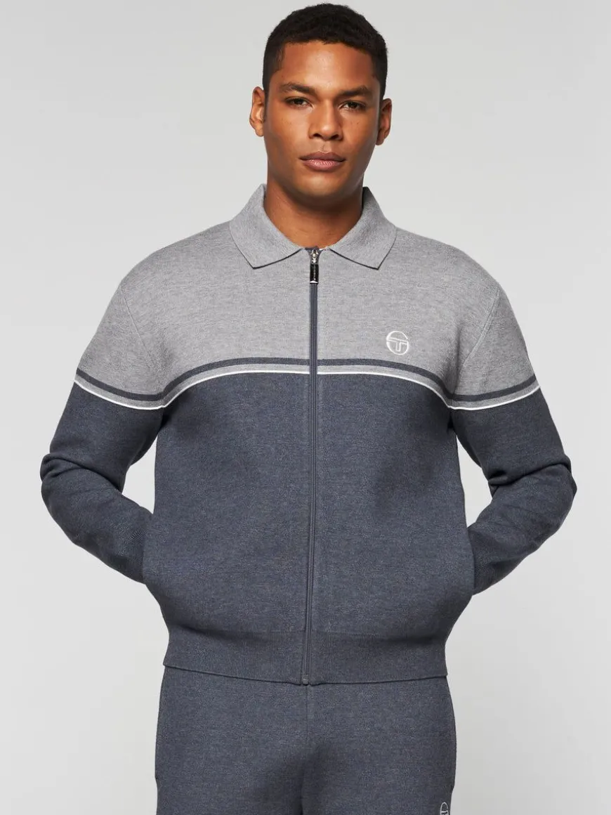 Nostra Track Jacket- Dark Grey/ Melange