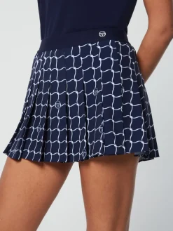 Orazio Printed Skort- Maritime Blue
