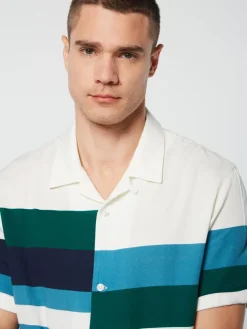 Pennellata Cabana Shirt- Gardenia/ Multi