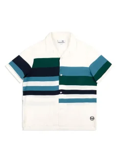 Pennellata Cabana Shirt- Gardenia/ Multi