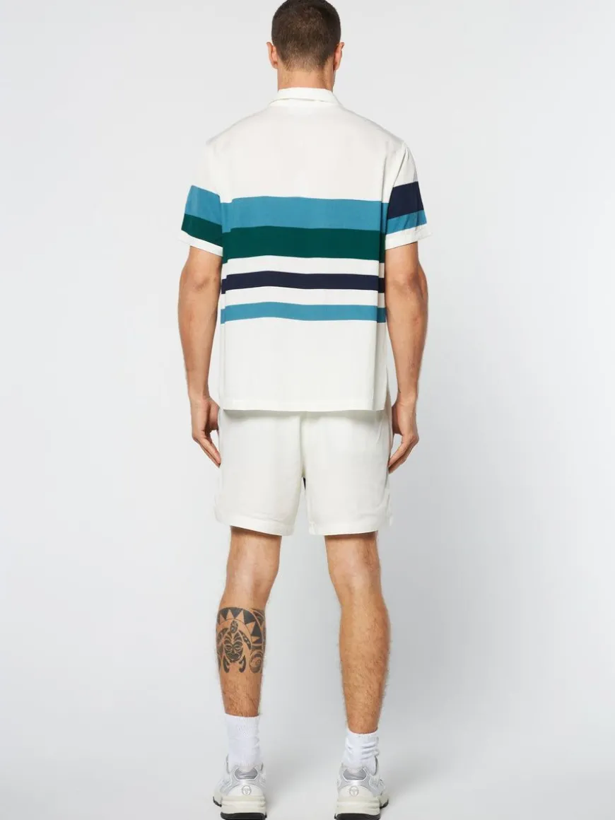 Pennellata Cabana Shirt- Gardenia/ Multi