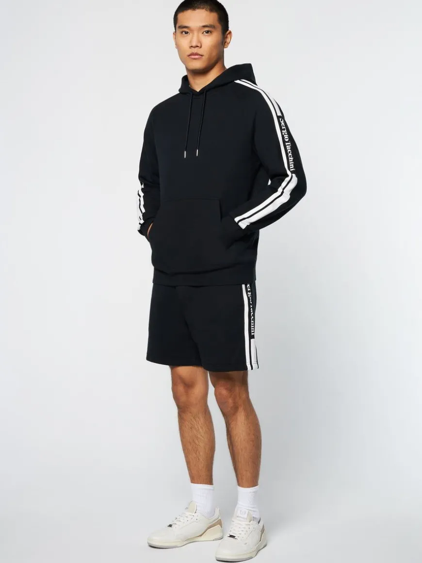 Pereto Tape Hoodie- Black Beauty