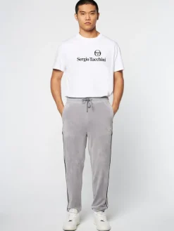 Pereto Velour Track Pant- Sleet