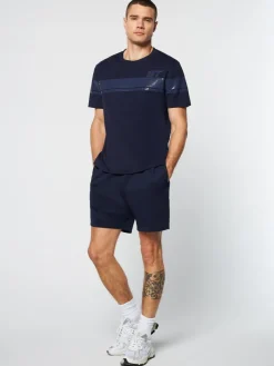 Perforata T-Shirt- Maritime Blue
