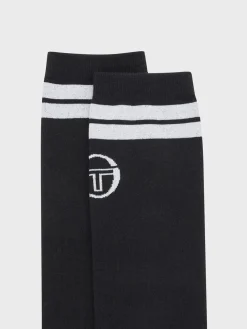 Prep Knee High Socks- Black