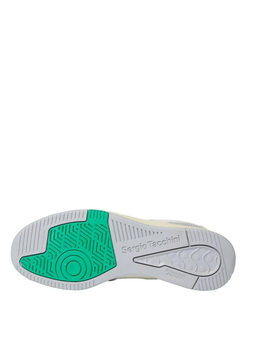 Prime Shot Da Sneaker- Antique White/ Almond Oil/ Bright Green