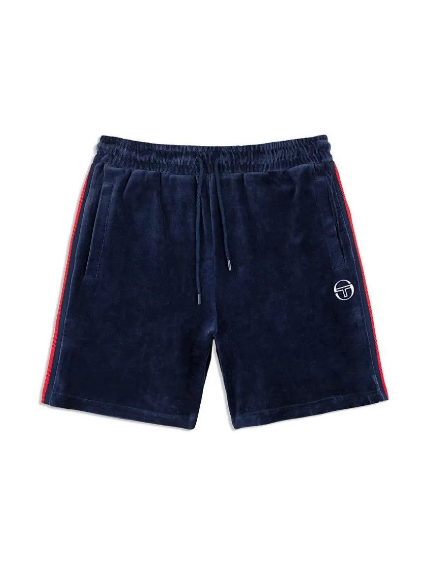 Primo Velour Short- Maritime Blue