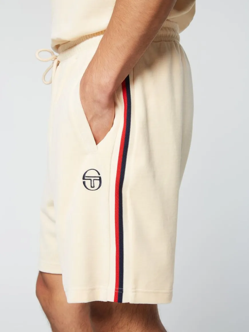 Primo Velour Short- Pearl Ivory