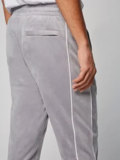 Sovana Velour Track Pant- Sleet