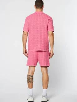 Ulivo Crochet Shirt- Wild Rose