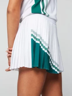 Women'S Monza Tennis Skort- Brilliant White