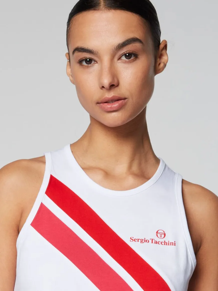 Women'S Ortica Tennis Tank- White
