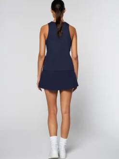 Women'S Ortica Tennis Tank- Maritime Blue