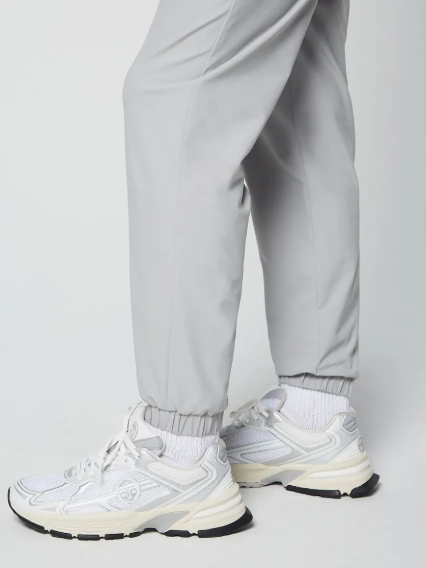 Woven Cargo Jogger Pants- Heather Grey