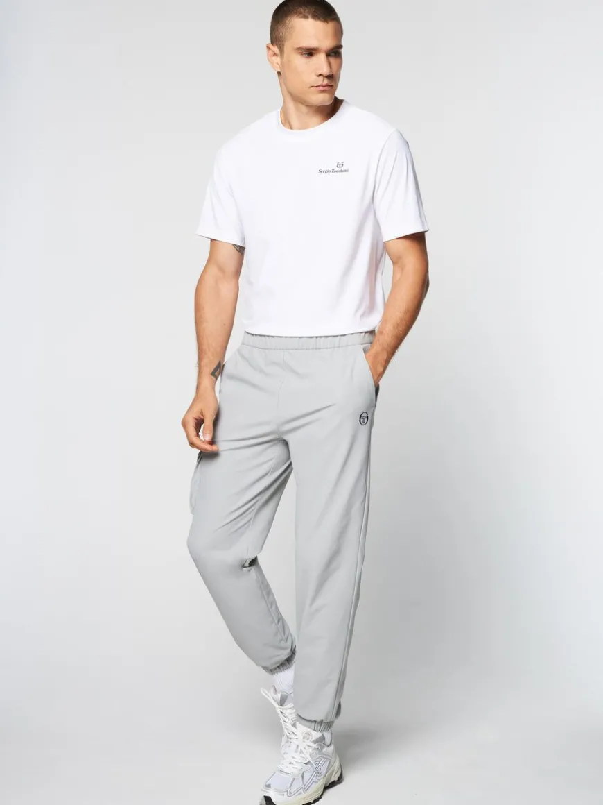 Woven Cargo Jogger Pants- Heather Grey