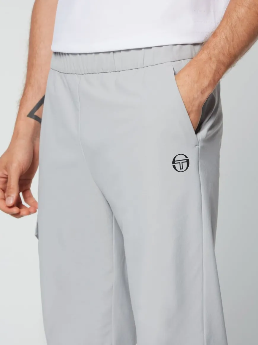 Woven Cargo Jogger Pants- Heather Grey